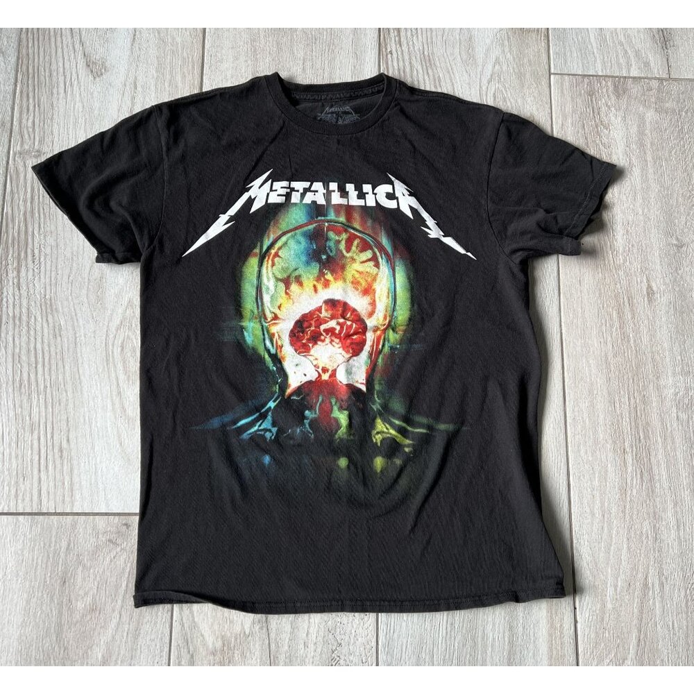 Metallica Hardwired To Self-Destruct Graphic T-Shirt Size M Black Cotton